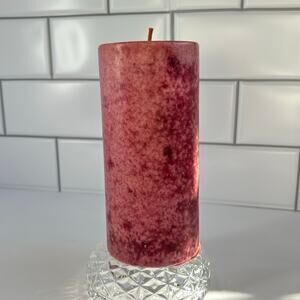 World Market Portuguese Pomegranate Pillar Candle 6" New